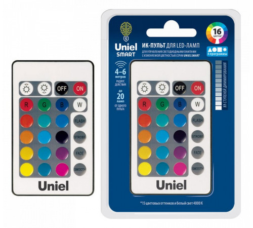 Пульт управления лампой RGB серии SMART (UL-00006531) Uniel UCH-S210 BLACK