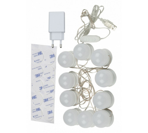 Подсветка для зеркал Uniel Backstage белый (UL-00006857) ULM-F50-8W/SW/10/DIM IP20 White Подсветка для зеркал Uniel Backstage белый (UL-00006857) ULM-F50-8W/SW/10/DIM IP20 White
