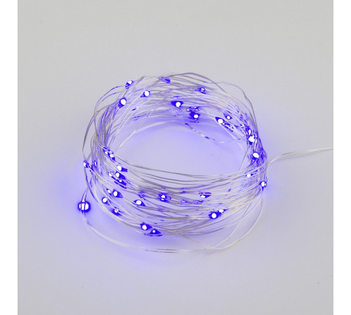 Светодиодная гирлянда Uniel Роса (UL-00007185) фиолетовый ULD-S0500-050/SCB/2AA Purple IP20 Dew