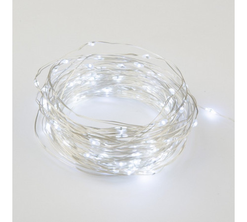 Светодиодная гирлянда Uniel Роса (UL-00007186) белый ULD-S1000-100/SCB/3AA White IP20 Dew