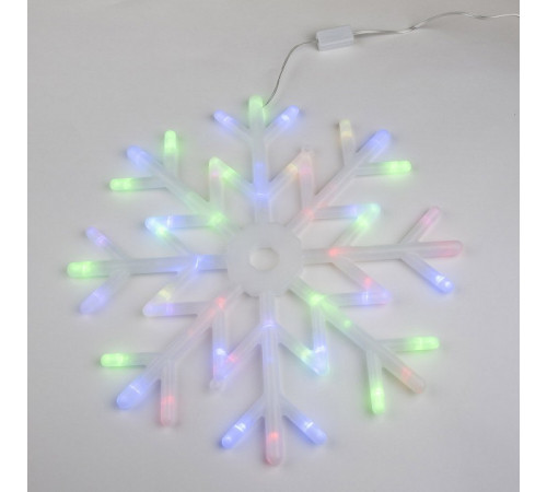 Подвесной светодиодный светильник «Снежинка» Uniel (UL-00007250) ULD-H4040-048/DTA RGB IP20 Snowflake Подвесной светодиодный светильник «Снежинка» Uniel (UL-00007250) ULD-H4040-048/DTA RGB IP20 Snowflake