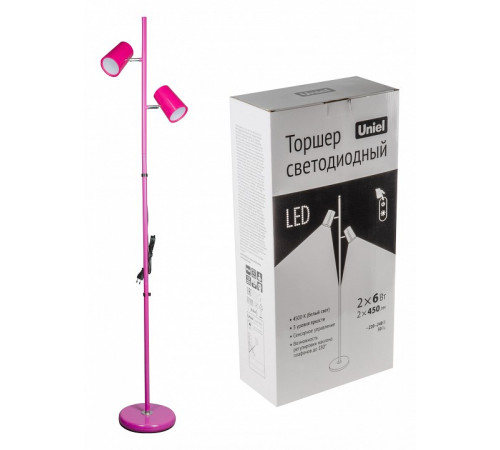 Торшер Uniel ULM-T600 2х6W/4500K/DIM RED UL-00010176 Торшер Uniel ULM-T600 2х6W/4500K/DIM RED UL-00010176
