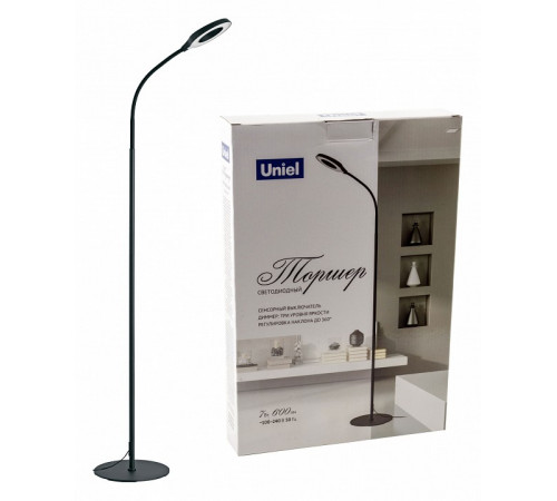 Торшер Uniel ULM-T610 7W/4500K/DIM BLACK UL-00010177