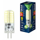 Лампа светодиодная Uniel G4 3W 3000K прозрачная LED-JC-12/3W/3000K/G4/CL SIZ05TR UL-00010366