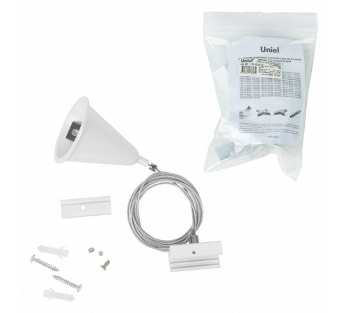 Набор для подвесного монтажа шинопроводов Uniel UFB-H41 WHITE 1 POLYBAG UL-00010400