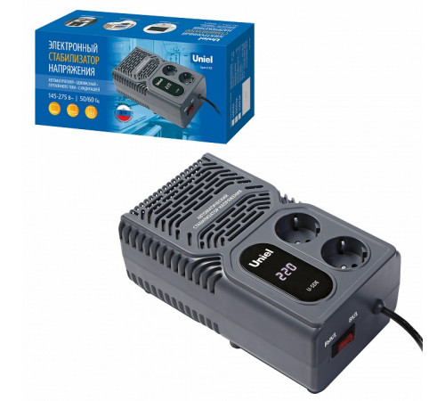 Стабилизатор напряжения Uniel Constant U-SDE 1000W UL-00012767 Стабилизатор напряжения Uniel Constant U-SDE 1000W UL-00012767