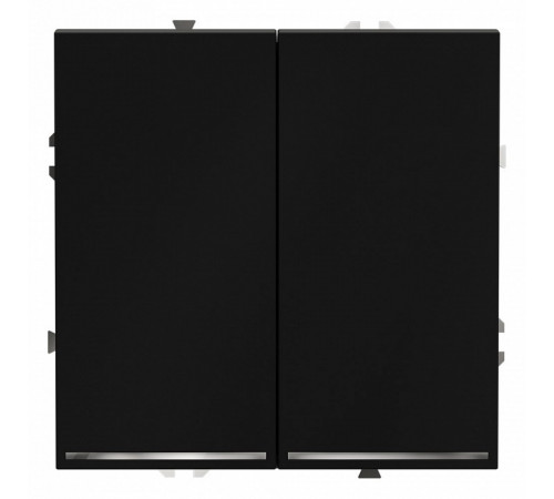 Выключатель двухклавишный с подсветкой Voltum S70 VLS020208