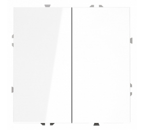 Проходной переключатель двухклавишный Voltum S70 VLS020301 Проходной переключатель двухклавишный Voltum S70 VLS020301