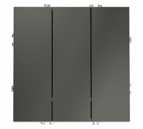Выключатель трехклавишный Voltum S70 VLS030106