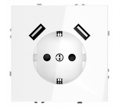 Розетка с USB, А+А Voltum S70 VLS040401 Розетка с USB, А+А Voltum S70 VLS040401