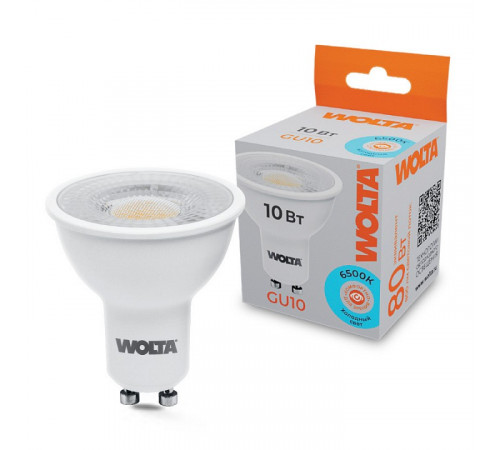 Светодиодная лампа WOLTA 10Вт 6500K GU10 матовая WSTD-PAR16-220V10W6KGU10-L Светодиодная лампа WOLTA 10Вт 6500K GU10 матовая WSTD-PAR16-220V10W6KGU10-L