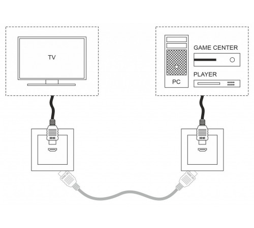 Розетка HDMI Werkel черный матовый 4690389157066 W1186008 a051601 Розетка HDMI Werkel черный матовый 4690389157066 W1186008 a051601
