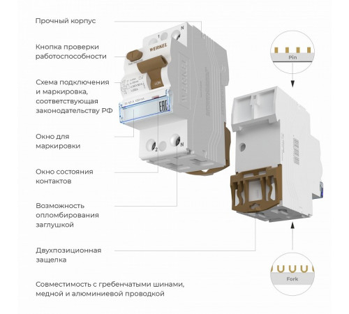 Устройство защитного отключения Werkel 14690389202794 W812P404 a065610 Устройство защитного отключения Werkel 14690389202794 W812P404 a065610