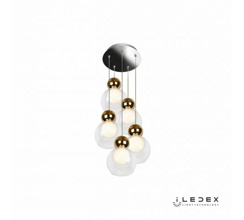 Подвесная светодиодная люстра iLedex Blossom C4476-5R GL Подвесная светодиодная люстра iLedex Blossom C4476-5R GL