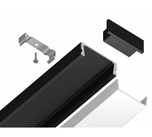 Алюминиевый накладной профиль Ambrella Light Alum Profile GP1700BK Алюминиевый накладной профиль Ambrella Light Alum Profile GP1700BK