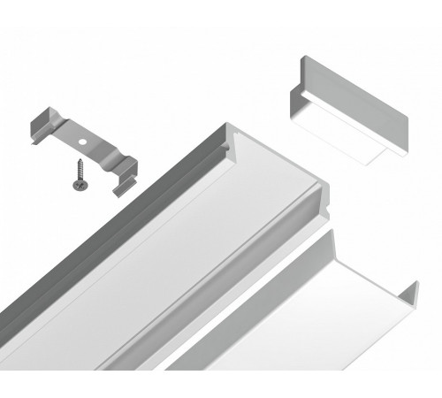 Алюминиевый накладной профиль Ambrella Light Alum Profile GP1700WH Алюминиевый накладной профиль Ambrella Light Alum Profile GP1700WH