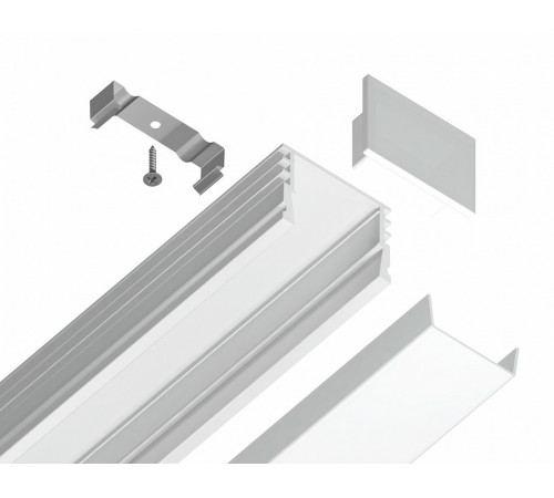 Алюминиевый накладной профиль Ambrella Light Alum Profile GP1750WH Алюминиевый накладной профиль Ambrella Light Alum Profile GP1750WH