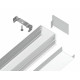 Алюминиевый накладной профиль Ambrella Light Alum Profile GP1750WH