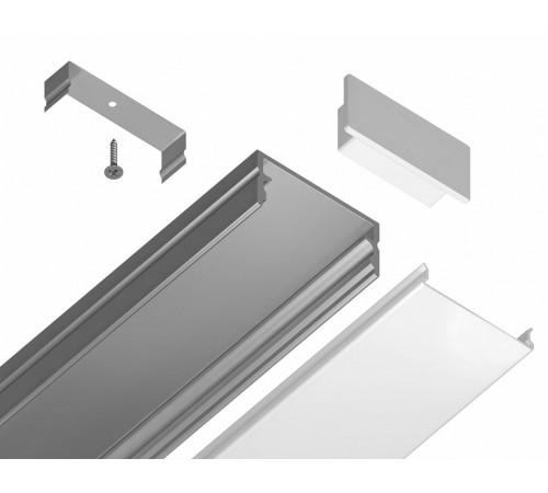 Алюминиевый накладной профиль Ambrella Light Alum Profile GP2001AL Алюминиевый накладной профиль Ambrella Light Alum Profile GP2001AL
