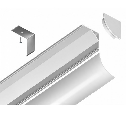 Алюминиевый угловой профиль Ambrella Light Alum Profile GP2100WH