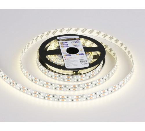 Светодиодная лента двухрядная Ambrella Light LED Strip 12В 2835 24Вт/м 4500K 5м IP20 GS1702