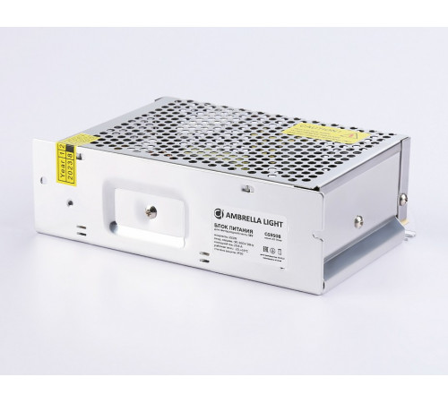 Блок питания Ambrella Light LED Driver 12V 250Вт AC90-260 20.8A IP20 GS9508 Блок питания Ambrella Light LED Driver 12V 250Вт AC90-260 20.8A IP20 GS9508