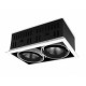Встраиваемый светильник Ambrella Light T812 BK/CH 2*12W 4200K