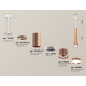 Подвесной светильник Ambrella Light Techno Spot XP8122001 (A2301, A2063x2, C6326x3, A2101, C8122, N8126)