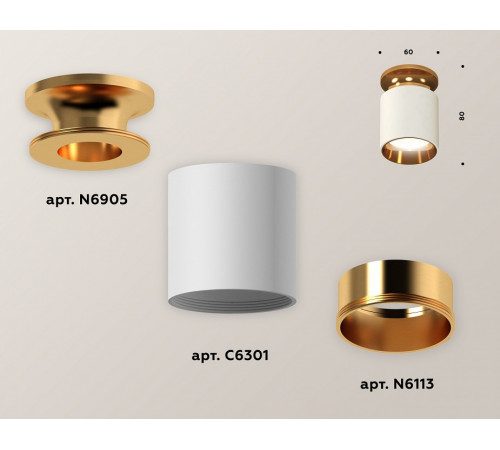 Потолочный светильник Ambrella Light Techno Spot XS6301181 (N6905, C6301, N6113)
