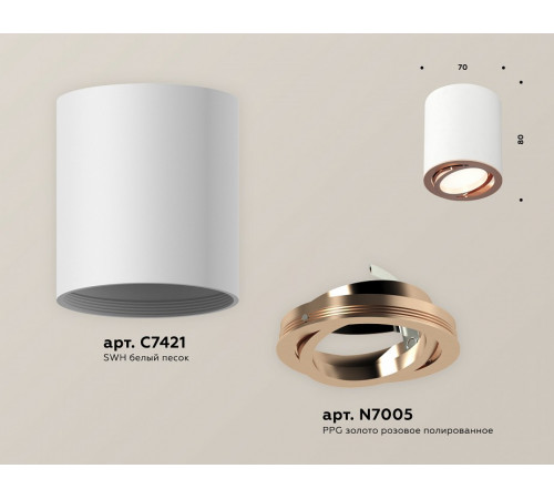 Потолочный светильник Ambrella Light Techno Spot XS7421004 (C7421, N7005)