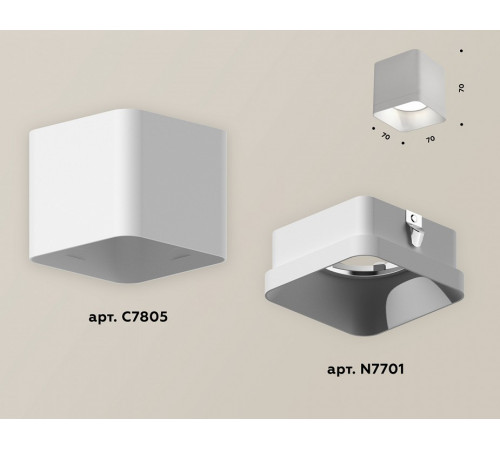 Накладной светильник Ambrella Light Techno XS7805001 (C7805, N7701)