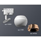 Трековый однофазный светильник с подсветкой Ambrella Light Track System XT1101024 (A2520, C1101, N7035)