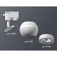 Трековый однофазный светильник с подсветкой Ambrella Light Track System XT1101030 (A2520, C1101, N7110)