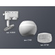 Трековый однофазный светильник с подсветкой Ambrella Light Track System XT1101060 (A2520, C1101, N7191)