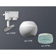 Трековый однофазный светильник с подсветкой Ambrella Light Track System XT1101063 (A2520, C1101, N7194)