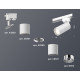 Трековый однофазный светильник Ambrella Light Track System XT6301001 (A2520, C6301, A2060, C6301, N6112)