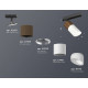 Комплект трекового светильника Ambrella Light Track System XT7401061 (A2537, C7404, A2070, C7401, N7175)