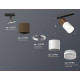 Комплект трекового светильника Ambrella Light Track System XT7401062 (A2537, C7404, A2070, C7401, N7160)