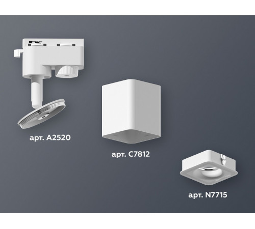 Трековый однофазный светильник Ambrella Light Track System XT7812020 (A2520, C7812, N7715)