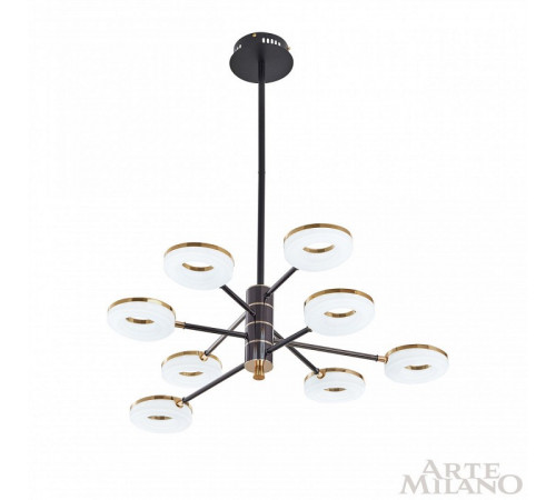 Люстра на штанге Arte Milano Ferrara 276699/8 BK/GD