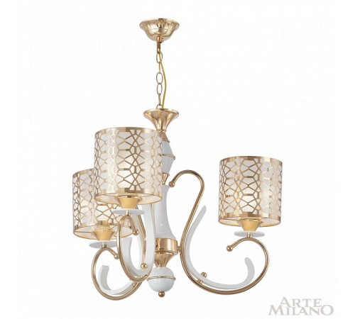 Подвесная люстра Arte Milano Florentia-1237 301237/3 Wh/Gd