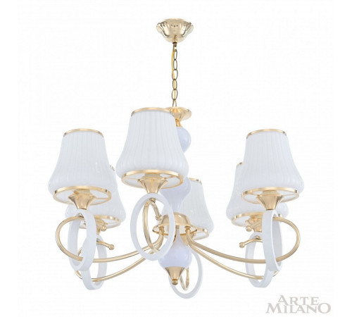 Подвесная люстра Arte Milano Florentia-2387 302387/6 Wh/Gd