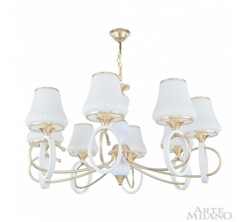 Подвесная люстра Arte Milano Florentia-2387 302387/8 Wh/Gd