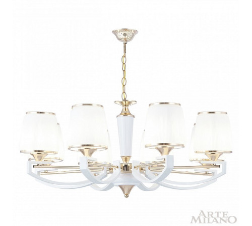 Подвесная люстра Arte Milano Florentia-2457 302457/8 Wh/Gd
