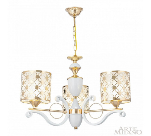 Подвесная люстра Arte Milano Florentia-3097 303097/3 Wh/Gd Подвесная люстра Arte Milano Florentia-3097 303097/3 Wh/Gd