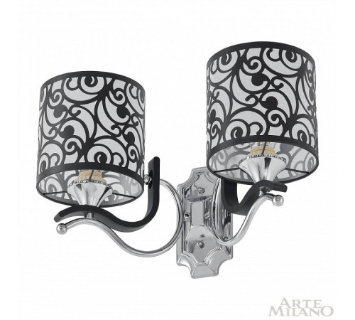 Бра Arte Milano Florentia-4957 304957/2W Bk/Ni