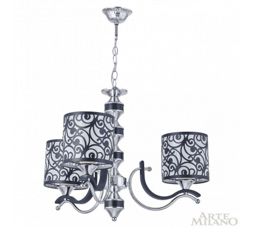 Подвесная люстра Arte Milano Florentia-4957 304957/3 Bk/Ni