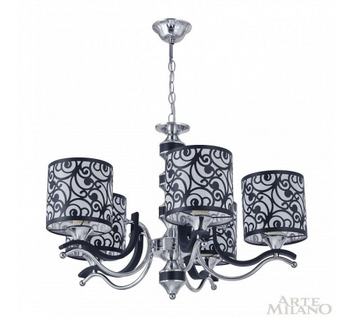 Подвесная люстра Arte Milano Florentia-4957 304957/5 Bk/Ni