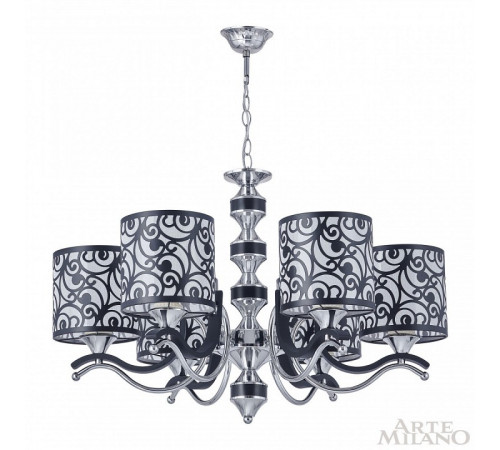 Подвесная люстра Arte Milano Florentia-4957 304957/6 Bk/Ni