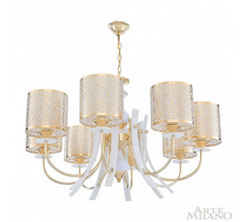 Подвесная люстра Arte Milano Florentia-6067 306067/8 Wh/Gd